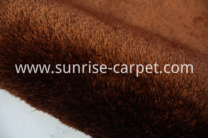 Silk Shaggy Polyester Thin Yarn Brown Silk Shaggy Polyester Thin Yarn Brown